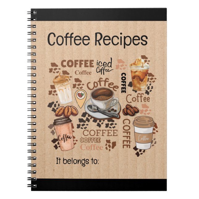ART OF COFFEE NOTEBOOK ANTECKNINGSBOK (Framsidan)