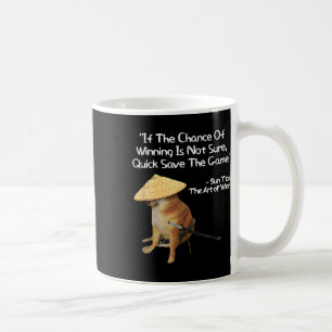 Art of Krig Meme Gamer Gaming Samurai Doge Kaffemugg