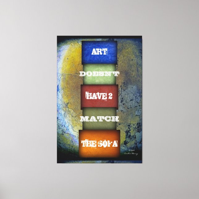 Art-offert med namn och underskrift canvastryck (Framsida)