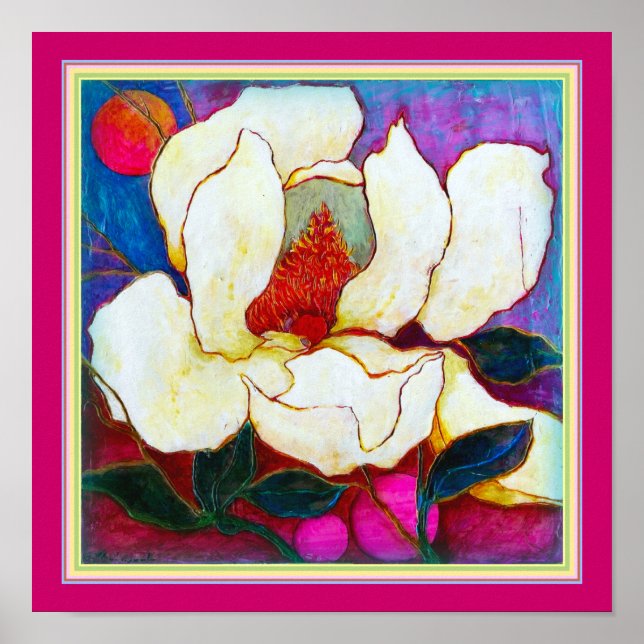 ART-ON-CANVAS: Magnolia Heat.12"x12" Poster (Framsidan)