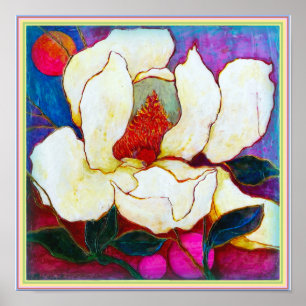 ART-ON-CANVAS: Magnolia Heat 12" x 12" Poster