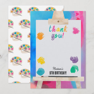 Art Painting Craft Artist Paint Birthday Tema Tack Kort