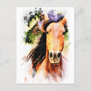 *~* Art Painting Horse Artistic Equine AR22 Vykort