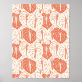 ART PAPPER Download - Anthurium seamless mönster Poster