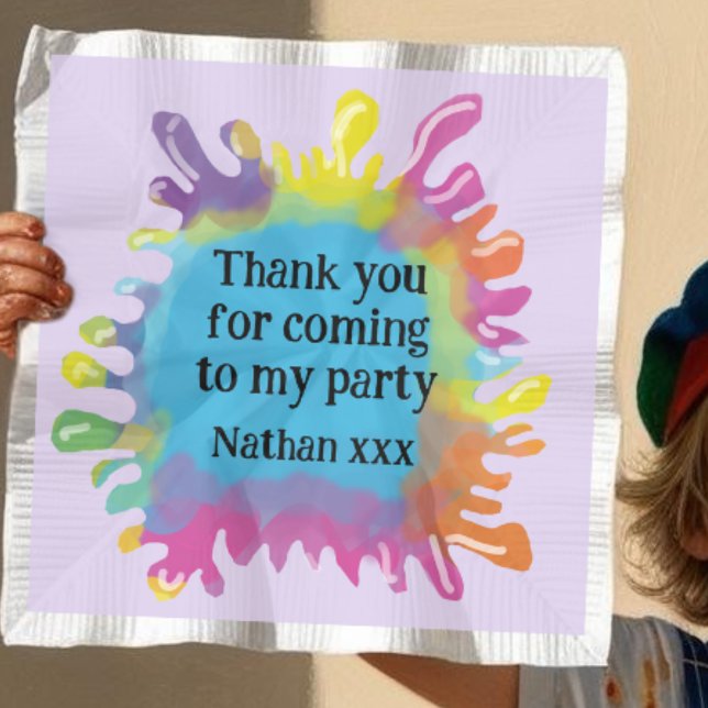 Art party-barn - favoritförpackning pappersservett (Skapare uppladdad)