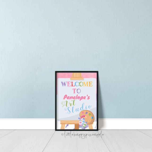 Art Party Birthday Välkommen Party-signatur Poster (Skapare uppladdad)