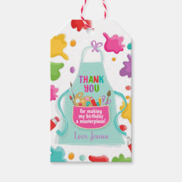 Art Party Favous Märkres Craft Birthday Painting G Presentetikett