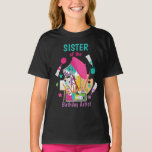 Art Party första födelsedag Sister Birthday T Shirt<br><div class="desc">Firar födelsedag med denna speciella t-shirt,  speciell och personlig design</div>