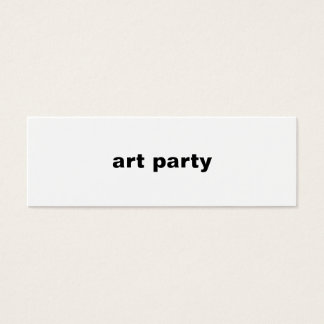 art party litet visitkort