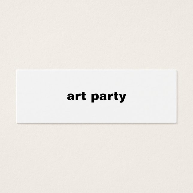 art party litet visitkort (Framsidan)