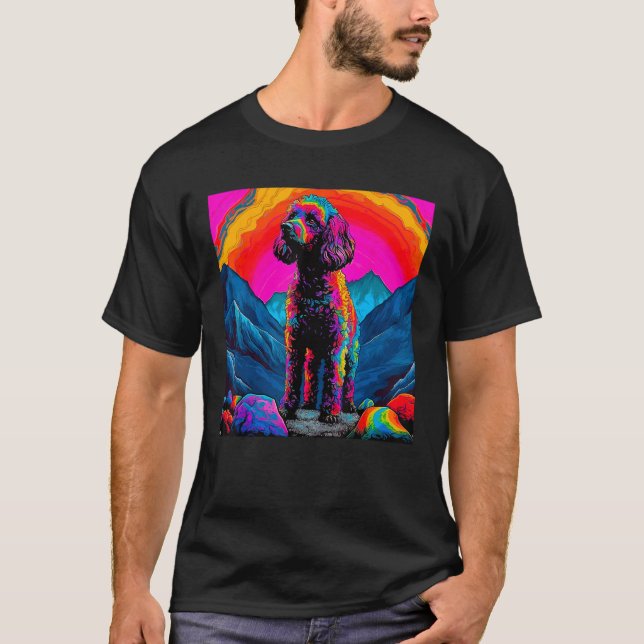 Art Poodle Dog T Shirt (Framsida)