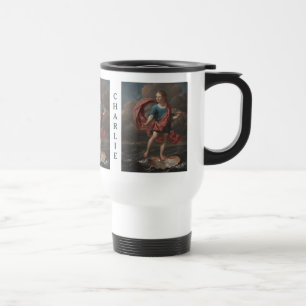 Art Porträtt anpassningsbar monogram mugg