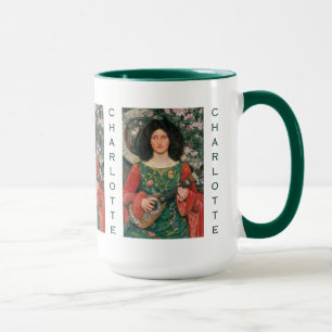 Art Porträtt anpassningsbar monogram mugg