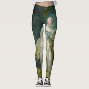 Art Porträtt Leggings