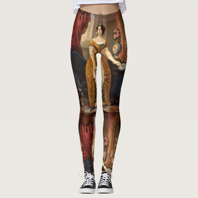 Art Porträtt Leggings (Framsida)