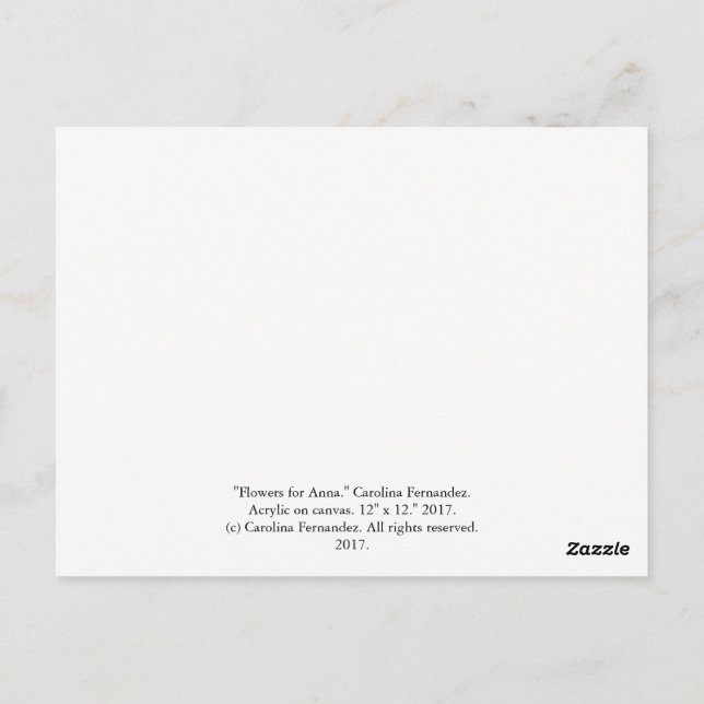 Art PostCard Vykort (Baksida)