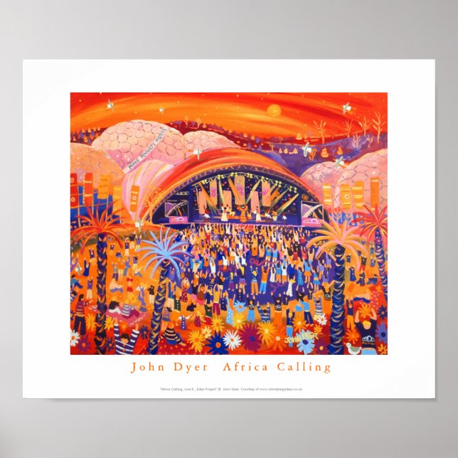 Art Poster: Afrika som kallar Live 8 Eden-projekte Poster (Framsidan)