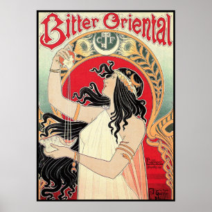 Art Poster: Art nouveau - Bitter orientalisk Poster