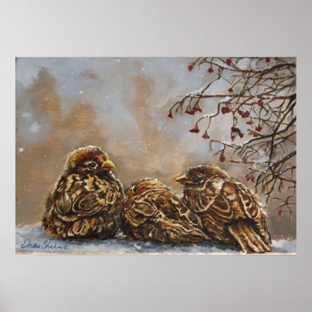 Art Poster av fågelbolag (Framsidan)