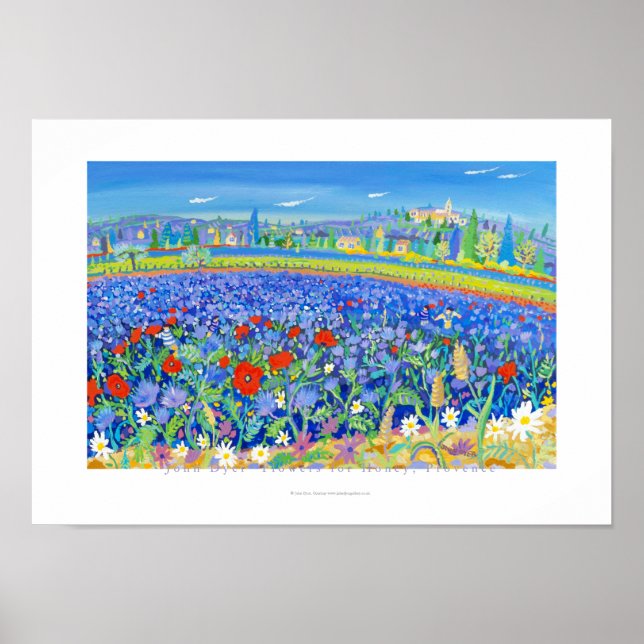 Art Poster: Blommor för honung, Provence. Cairanne Poster (Framsidan)