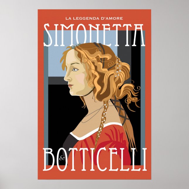 Art Poster: Botticelli Simonetta Vespuci: 16 x 24 Poster (Framsidan)