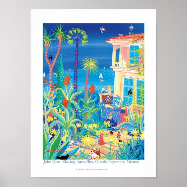 Art Poster: Chasing Butterflies, Clos du Peyronnet Poster (Framsidan)