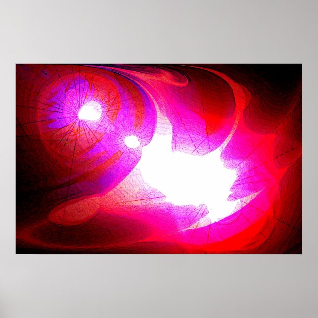 Art Poster Digital Abstrakt Computer Art-utskrift (Framsidan)