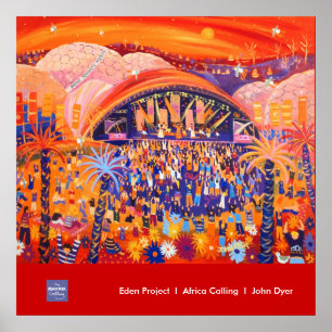 Art Poster: Eden Project LIVE 8 av John Dyer Poster