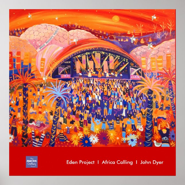 Art Poster: Eden Project LIVE 8 av John Dyer Poster (Framsidan)