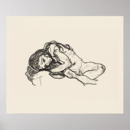 ART POSTER: EGON SCHIELE: GIRL 1918 POSTER