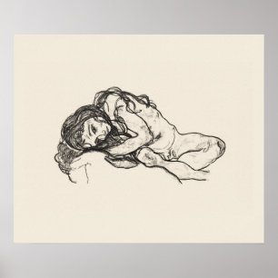 ART POSTER: EGON SCHIELE : GIRL 1918 POSTER