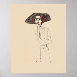 ART POSTER: EGON SCHIELE: PORTRÄTT AV WOMAN 1910 POSTER