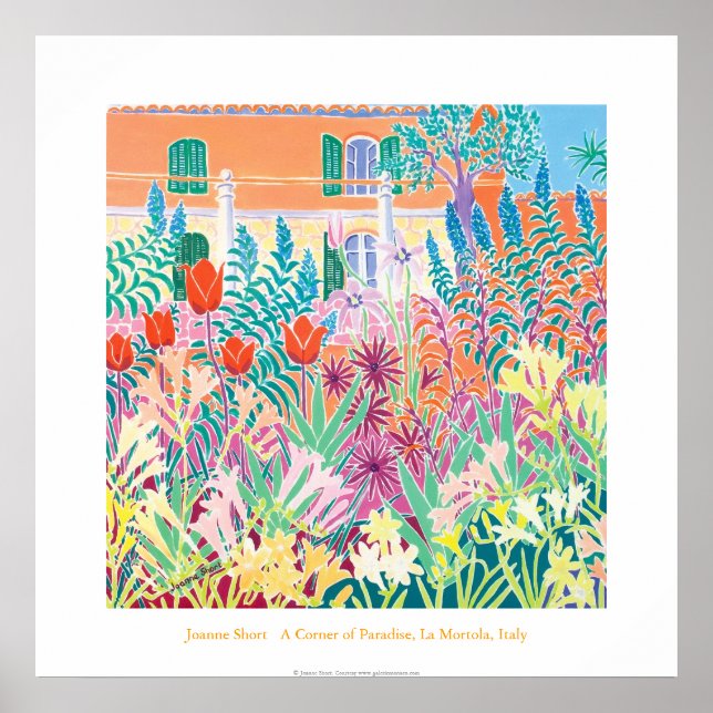 Art Poster: Ett hörn av Paradise, La Mortola, Ital Poster (Framsidan)