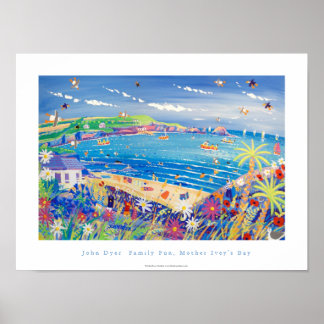 Art Poster: Familjens Roligt, Mor Ivey Bay Cornwal Poster