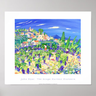 Art Poster: Grape Harvest, Provence, Rastteau Poster