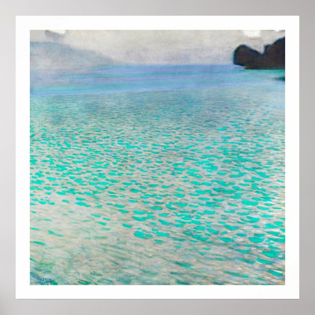ART POSTER: GUSTAV KLIMT: ATTERSEE POSTER (Framsidan)