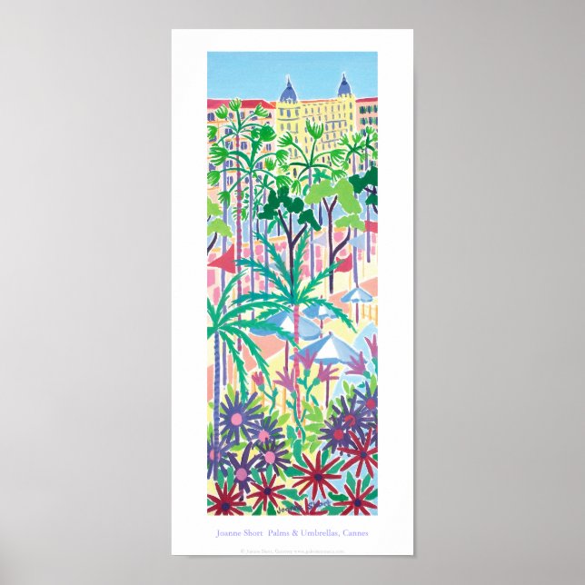 Art Poster: Handflatan & Umbrellas, Cannes Cornich Poster (Framsidan)
