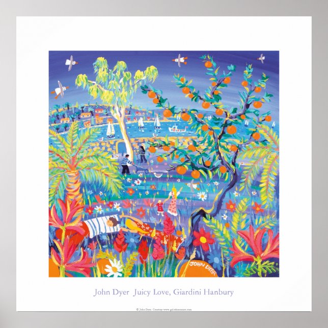 Art Poster: Juicy Kärlek, Giardini Hanbury Italien Poster (Framsidan)
