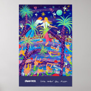 Art Poster: Kärlek under Måne Poster