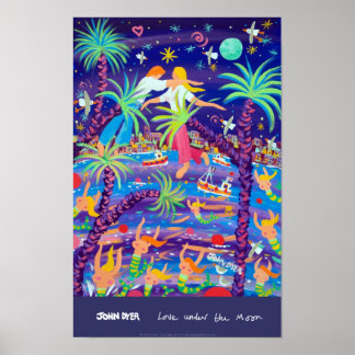 Art Poster: Kärlek under Måne Poster