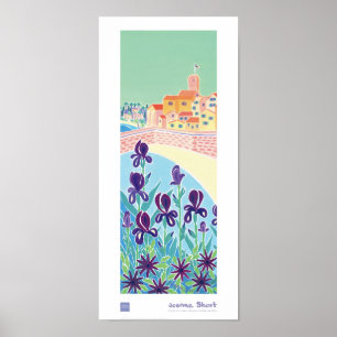 Art Poster: Lila Iris, Antibes, Elfenbenskusten Poster