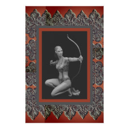 Art Poster med Goddess Artemis Perfect Poster
