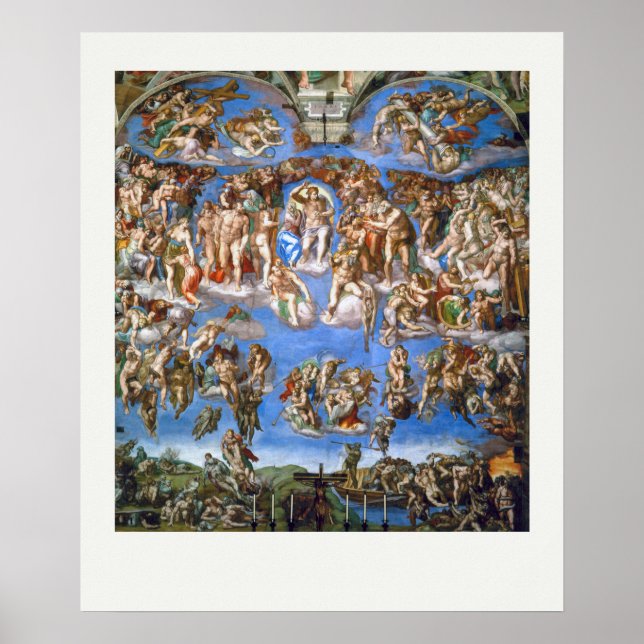 ART POSTER: MICHELANGELO: DEN SISTA DOMEN 1541 POSTER (Framsidan)