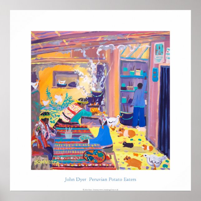 Art Poster: Peruvian Kitchen. Potatis Poster (Framsidan)