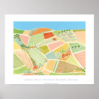 Art Poster: Provence Hillside, Rasteau, Frankrike Poster