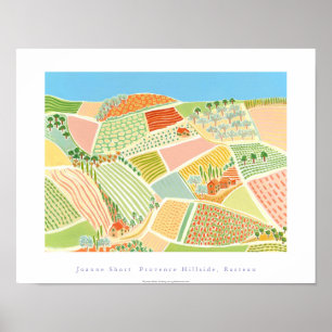 Art Poster: Provence Hillside, Rasteau, Frankrike Poster