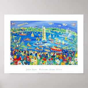 Art Poster: Välkommen hem Ellen MacArthur. Poster