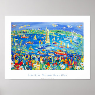 Art Poster: Välkommen hem Ellen MacArthur. Poster