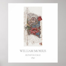 ART POSTER: WILLIAM MORRIS:HONEYSUCKLE POSTER