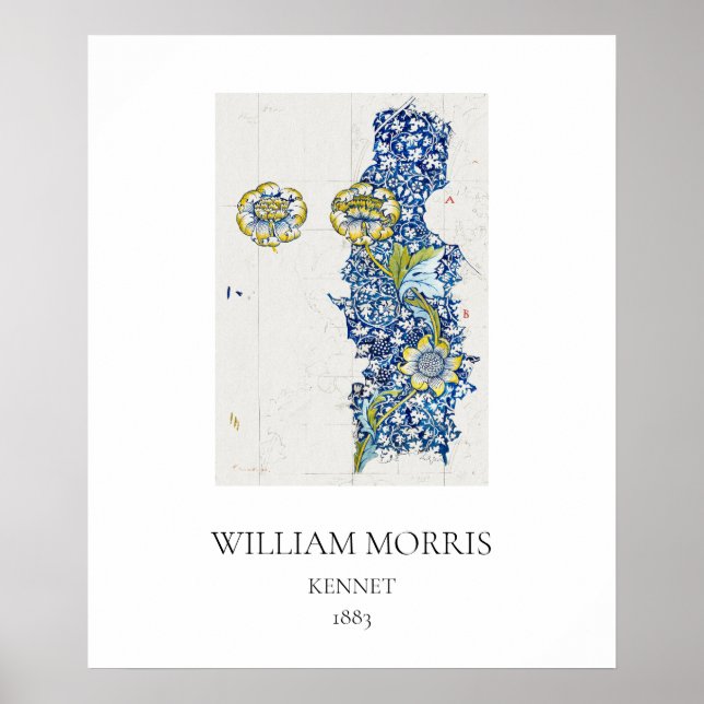 ART POSTER: WILLIAM MORRIS : KENNET : 1883 POSTER (Framsidan)